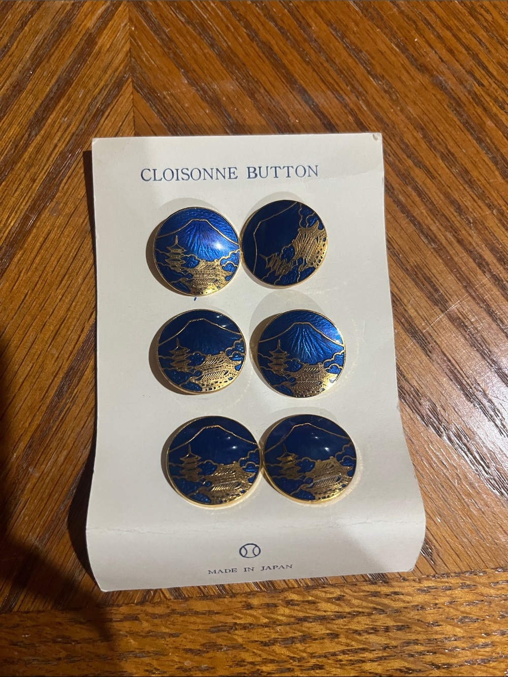Cloisonne Button Set of Japan